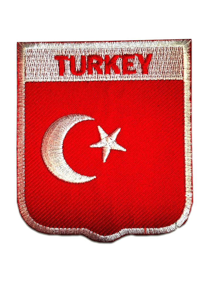Türkei Flagge FahneApplikation Bügelbild inRot
