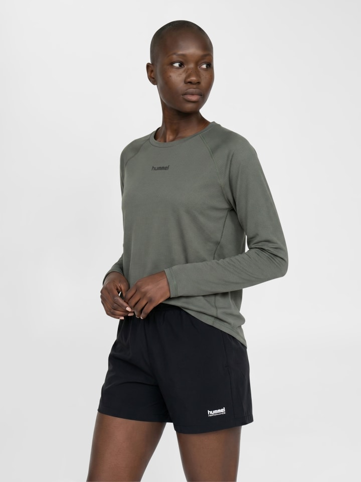 T-Shirt Hmlmomentum Multisport Damen in CASTOR GRAY