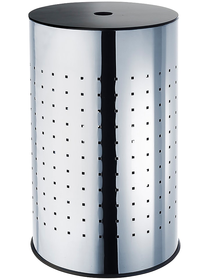 Wäschekorb STEELWASH55 in Silber