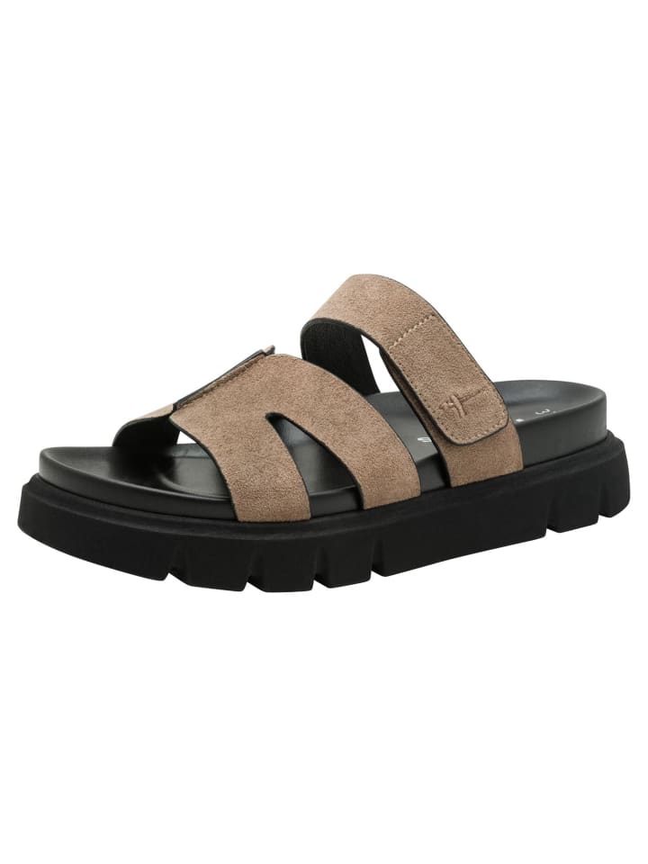 Pantolette in TAUPE