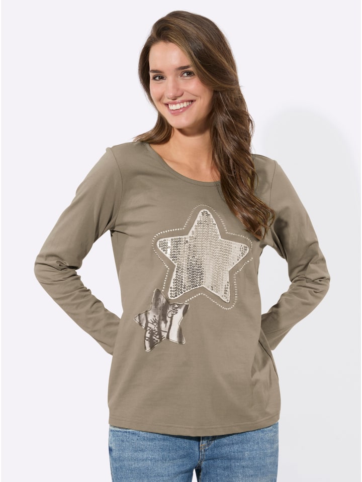 Rundhals-Shirt in schlamm