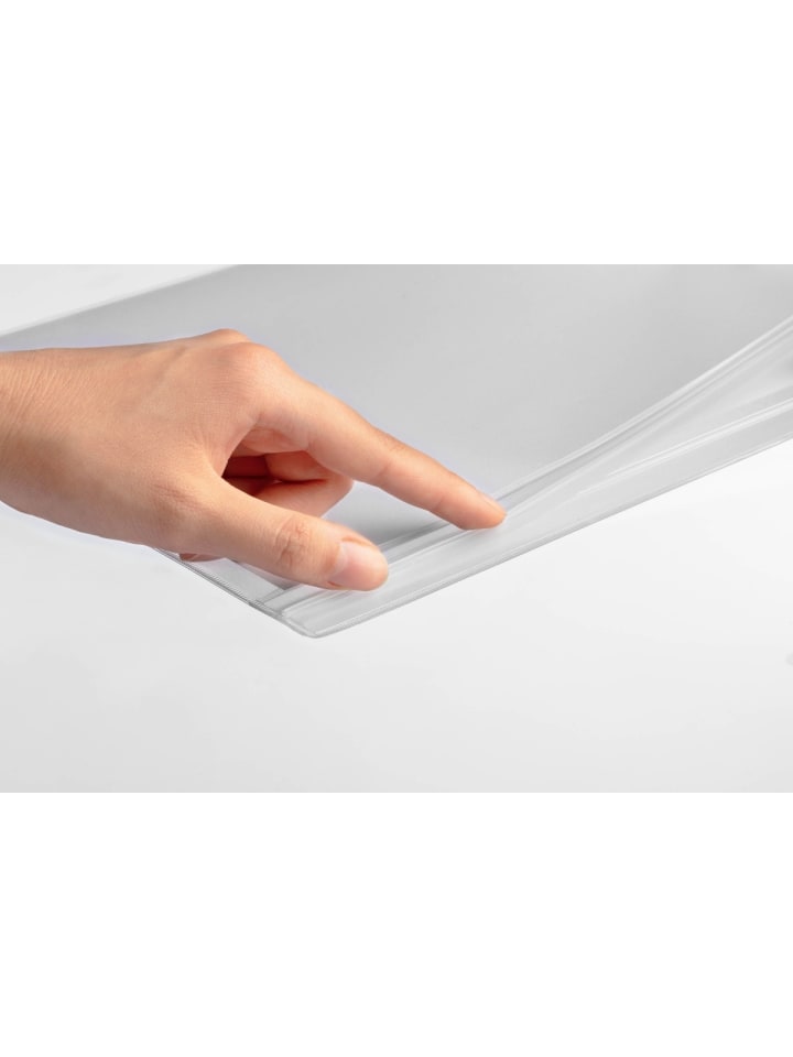 Plakattasche A4 magnetisch 262x340x0,6mm transparent Packung mit 5 S...