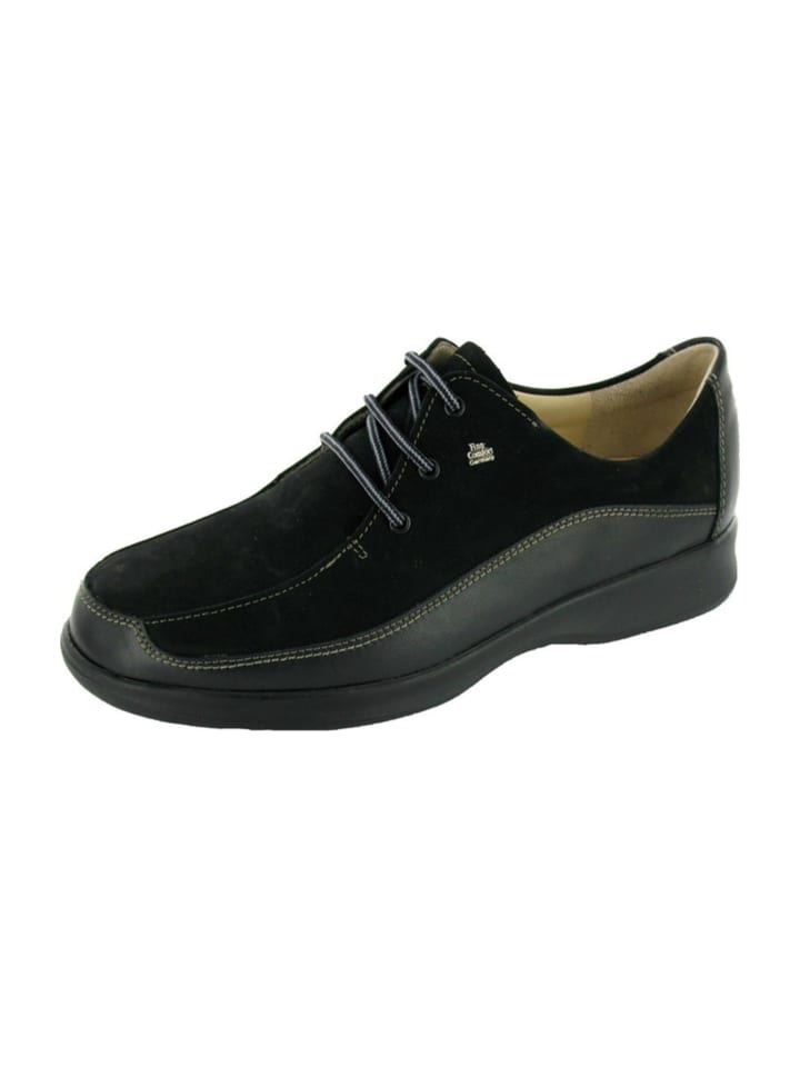 Komfort Schnürschuhe in Schwarz