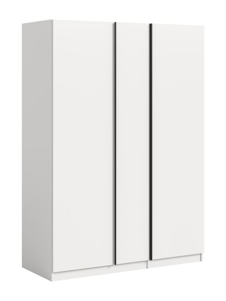 Kleiderschrank Oakland Weiß 130 x 53 cm