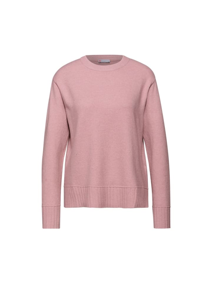 Pullover in powder pink mel.