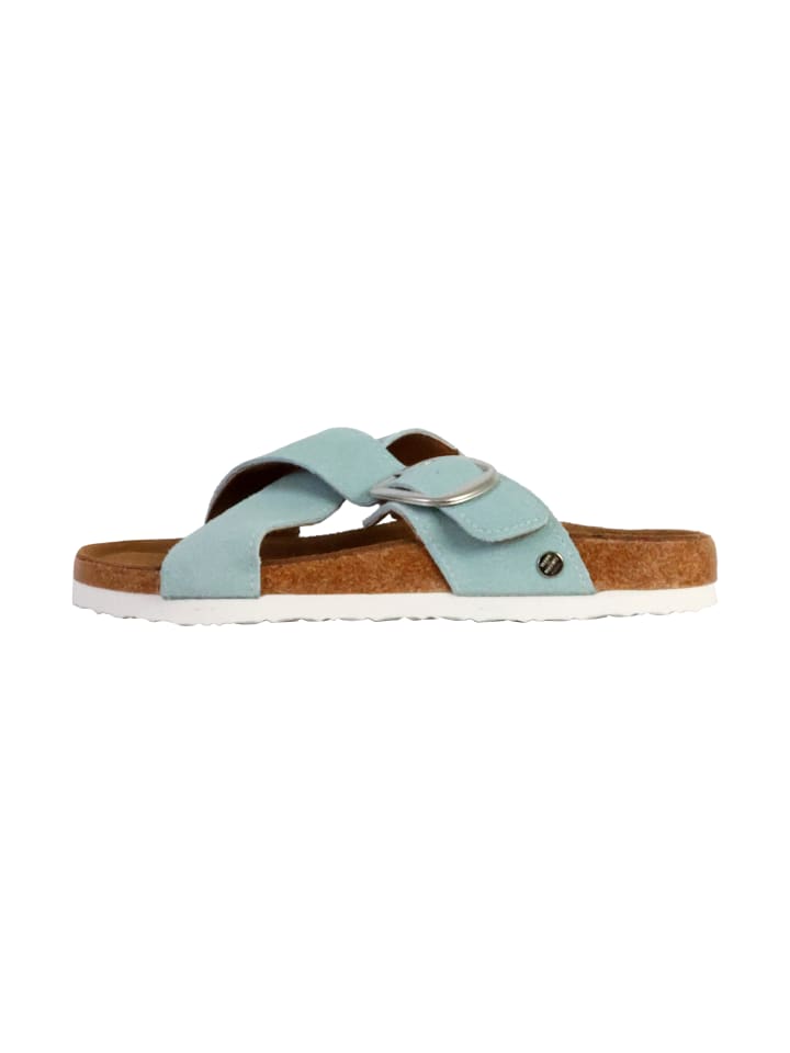 Spartanische Ledersandalen Grün
