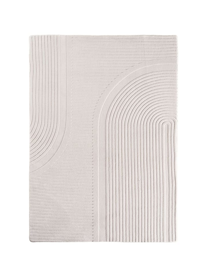 Kurzflor Teppich Pompei 1612, rechteckig - Creme
