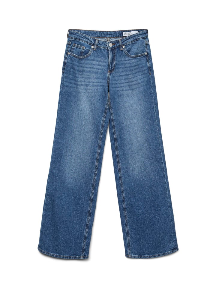 Weit geschnitten in Medium Blue Denim