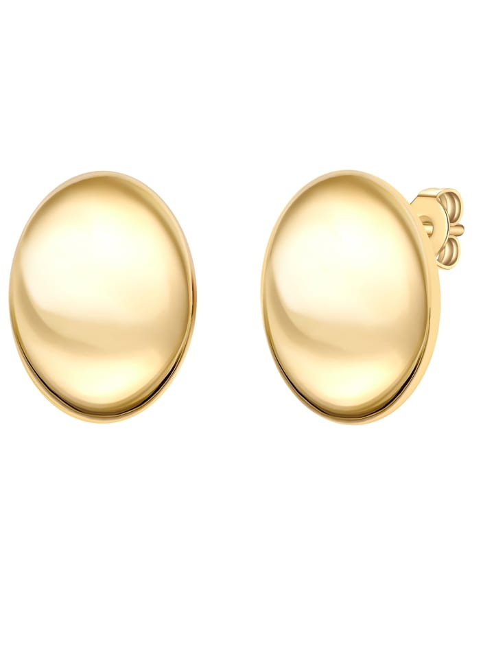Ohrstecker aus Messing in gelbgold