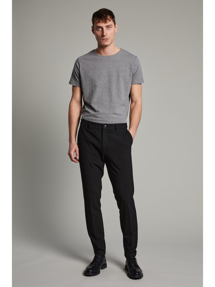 Casual Hose MAliam Gerade Passform in Black
