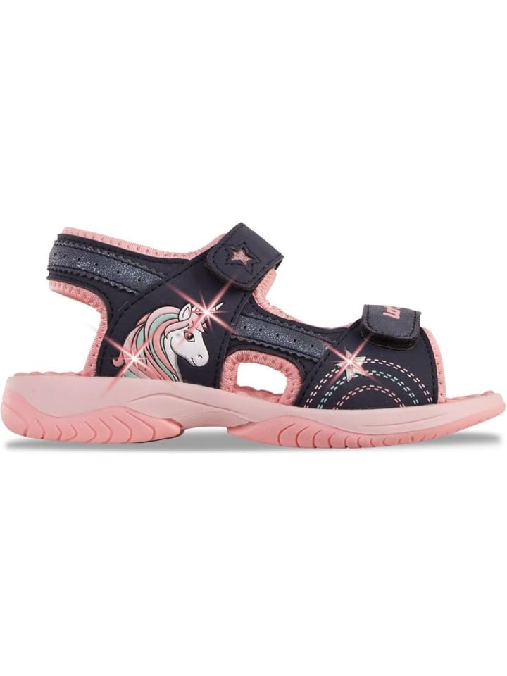 Kinder Sandale "Anoga Flashlight Shoes" in Blau