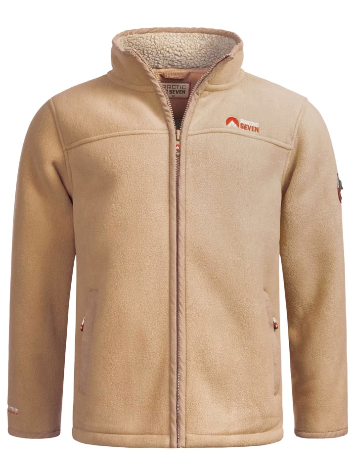 Arctic Seven Herren Fleece Jacke AS325 in Coffee