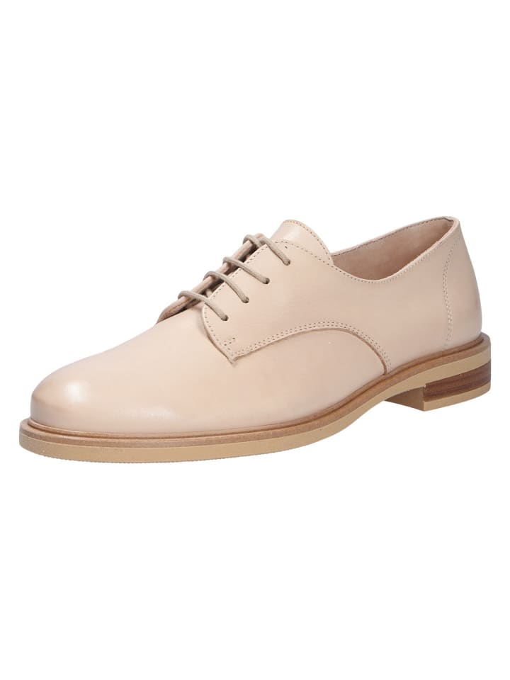 Schnürschuh in beige