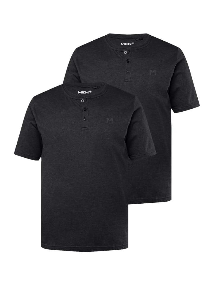 Kurzarm T-Shirt in schwarz