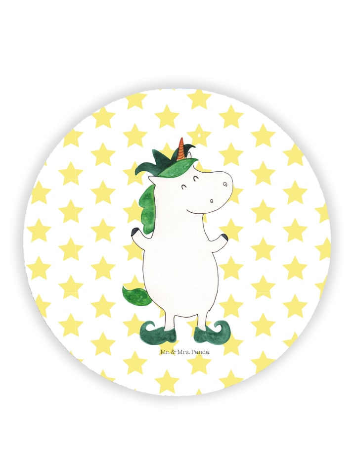Kühlschrankmagnet Einhorn Joker ohne Spruch in Weiß
