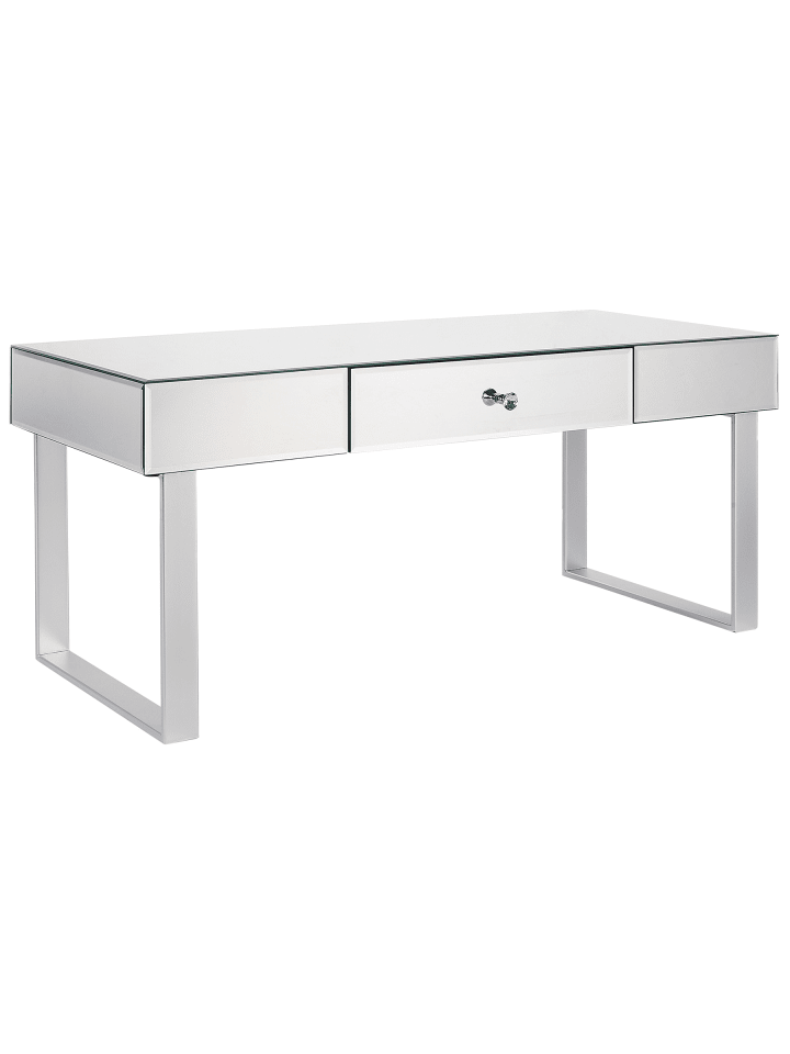 Couchtisch NESLE in Silber - (W) 47 x (H) 46 x (L) 110 cm