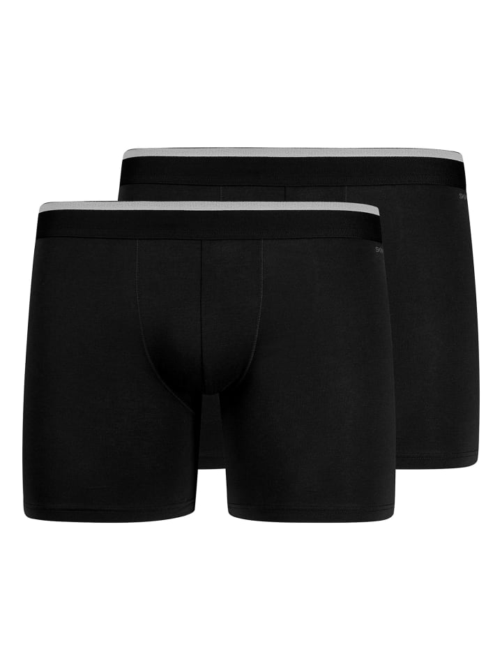 2er Pack Trunks Cotton Multipack in Schwarz