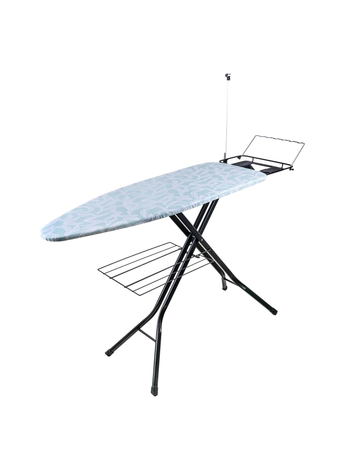 Bügelbrett in Mint/ Weiß - 123 x 46 cm