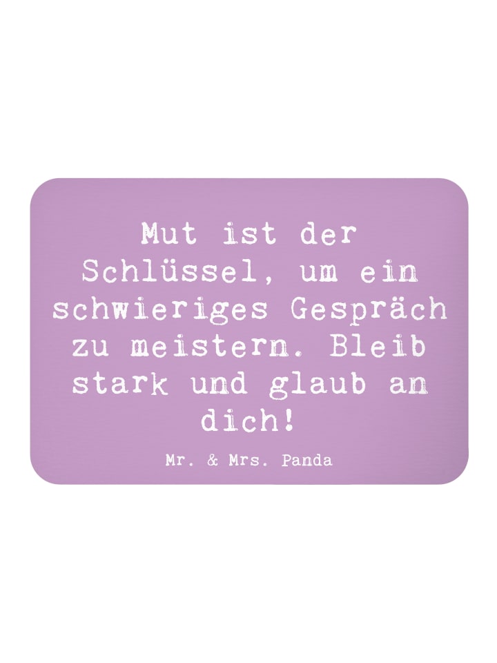Magnet Spruch Ein schwieriges Gespräch führen m... in Lavendeltraum