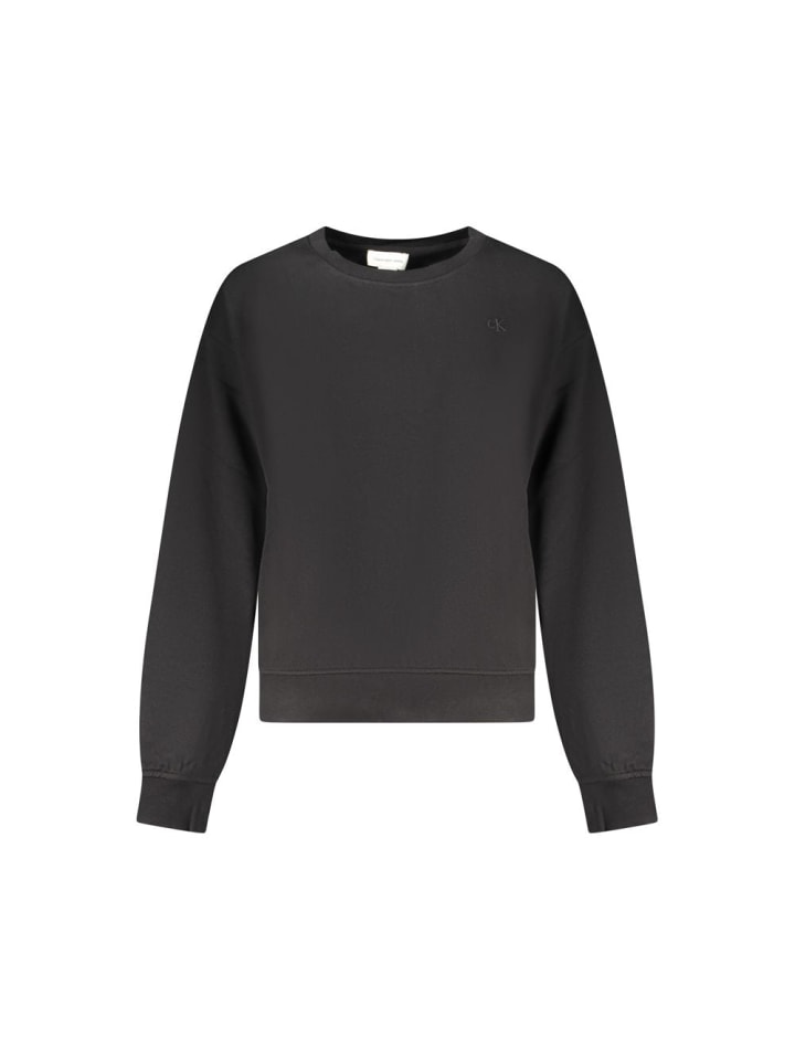 Schwarz Baumwolle Damen Sweatshirt