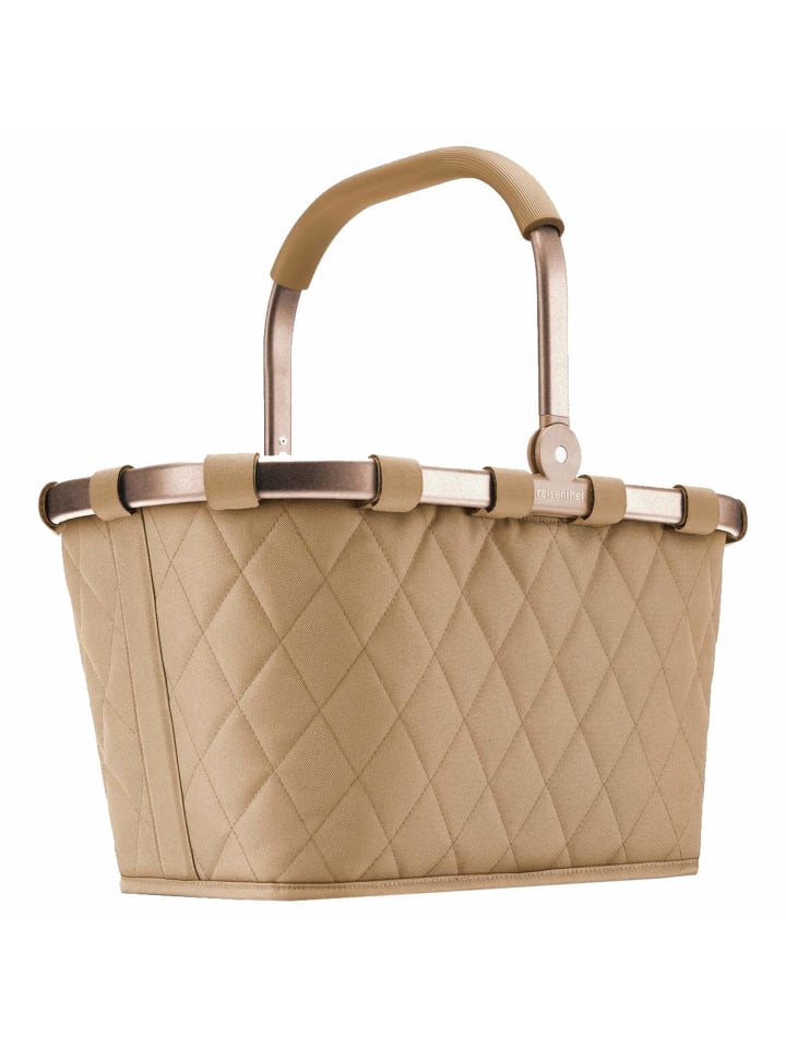 Carrybag - Einkaufskorb (cord dark matcha) in frame rhombus ginger