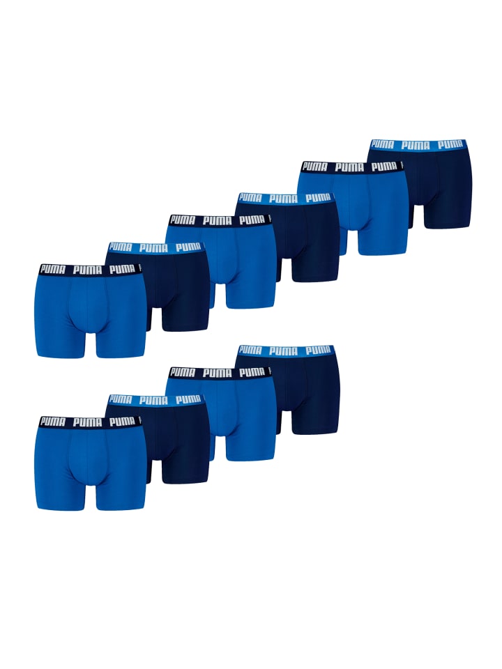 Boxershorts PUMA MEN EVERYDAY BASIC BOXERS 10P in 003 - True Blue