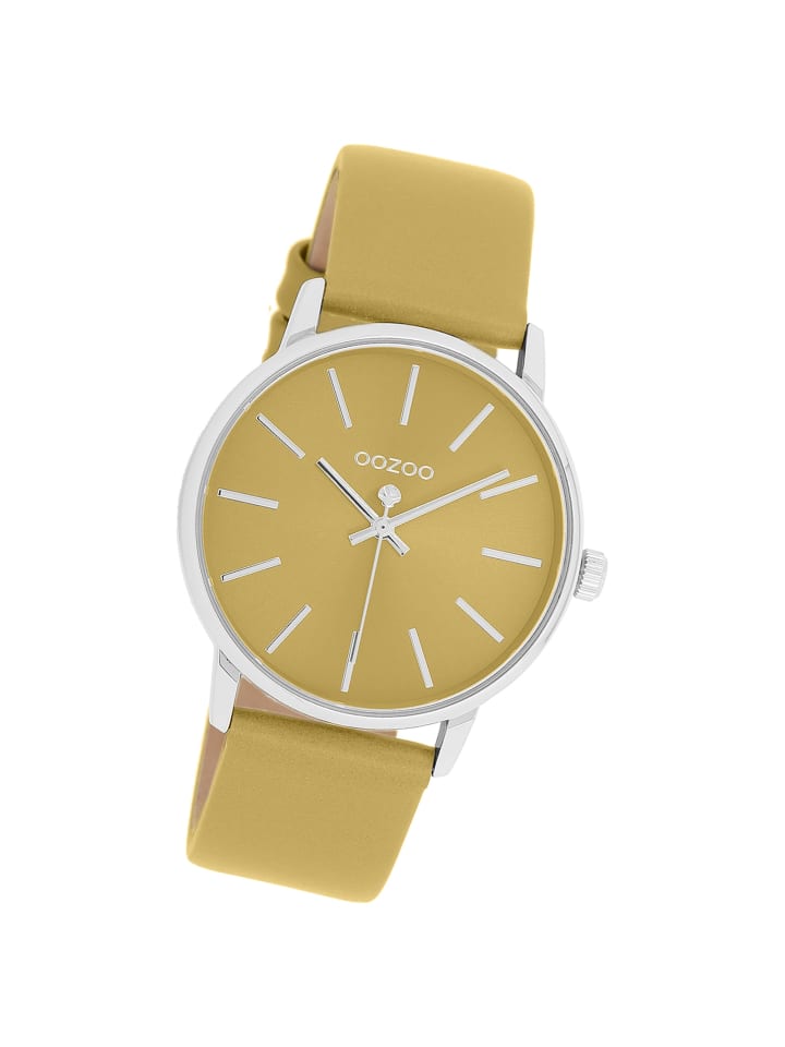 Analog-Armbanduhr Timepieces sandgelb, beige mittel (ca. 36mm)