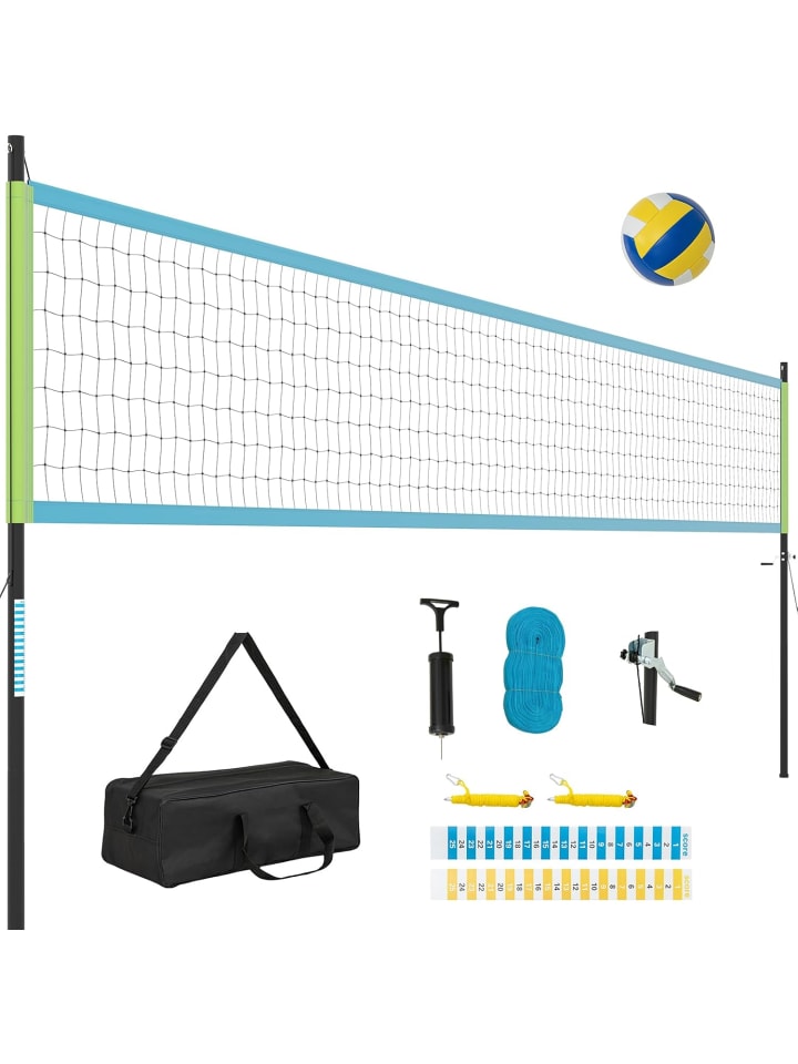 Volleyballnetz Outdoor 9,5 x 1 m in Grün