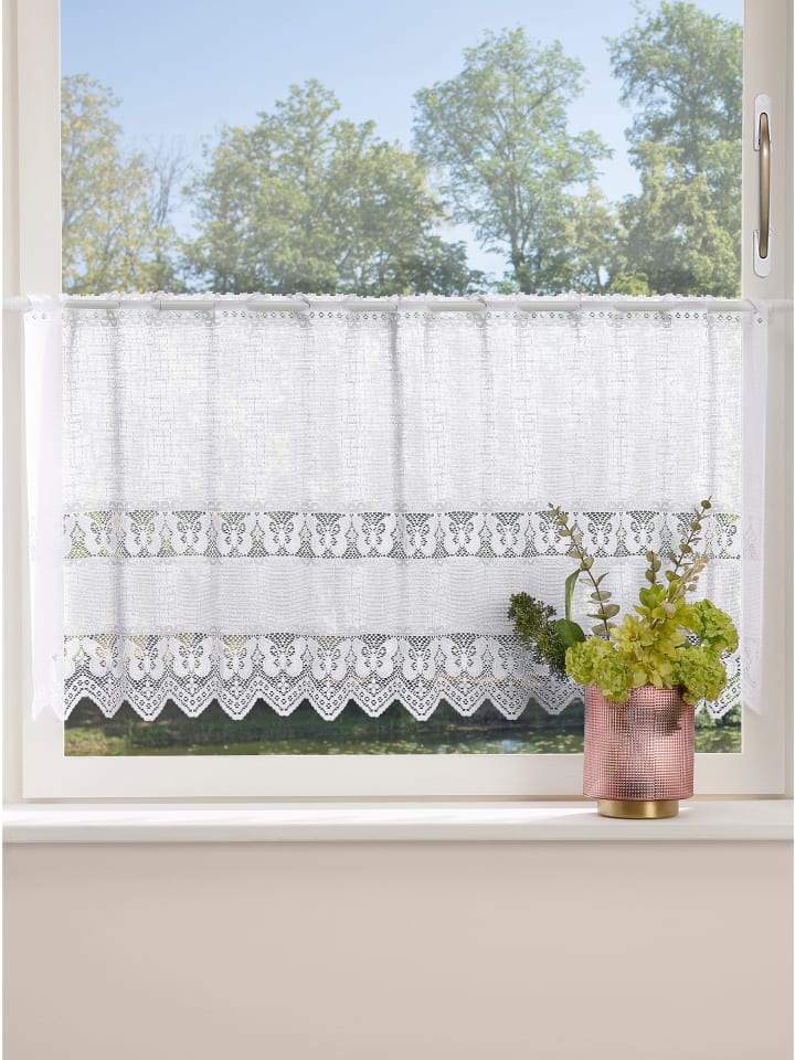 Fensterbehang in weiß