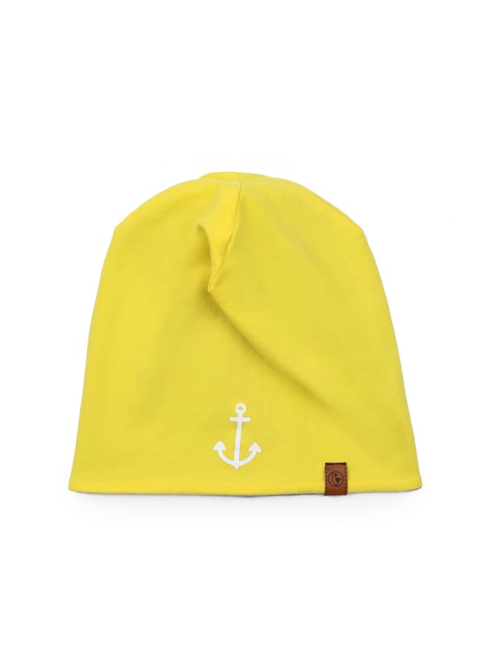 Kinder Beanie "Anker", Mütze, in gelb