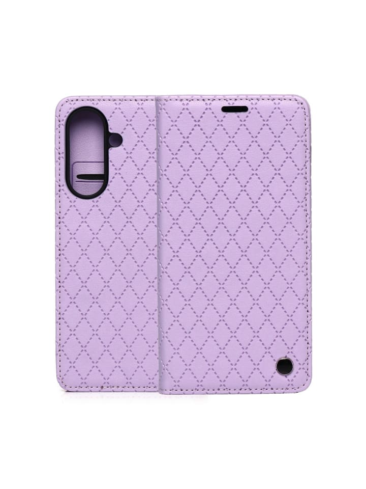 Caro kompatibel mit Apple iPhone 17 Violett Wallet-Handyhülle in Violett