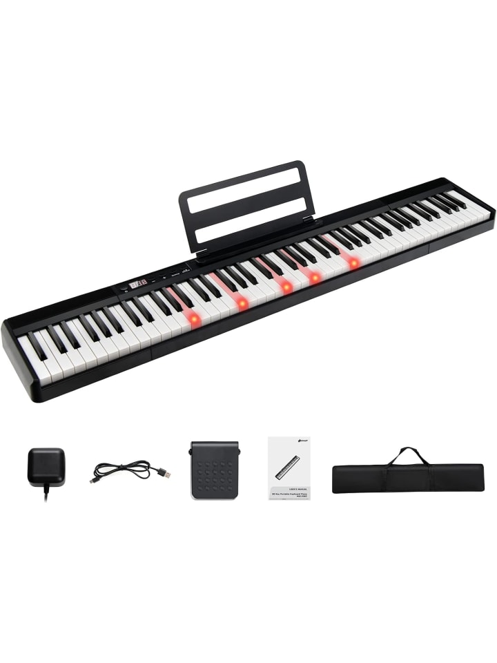 Elektroklavier 88 Tastatur in Weiß