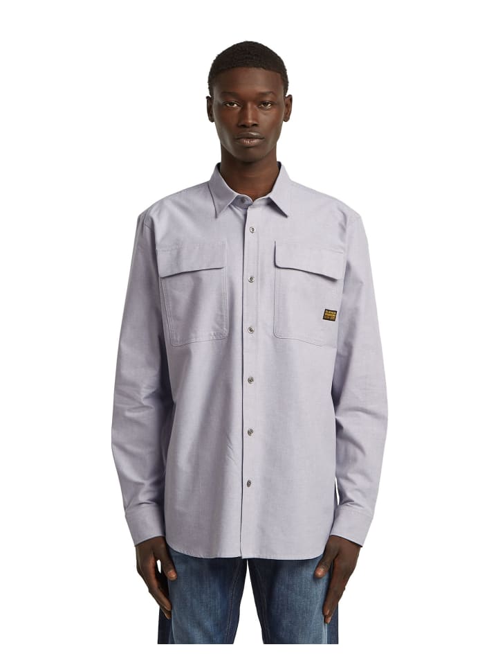 CPO Regular Hemd correct grey/white oxford