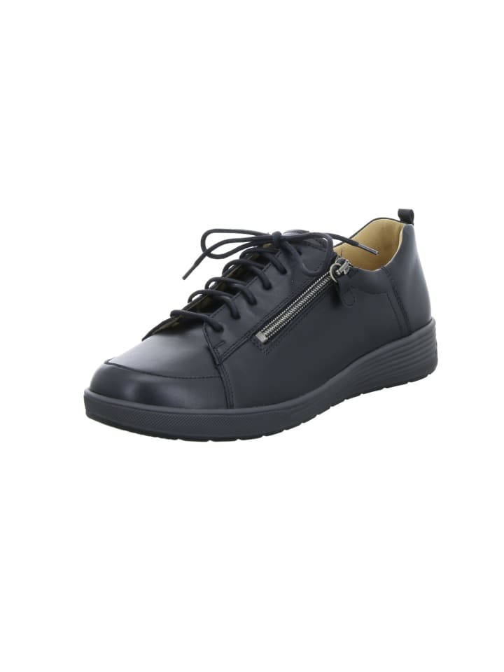 Komfort Schnürschuh in schwarz