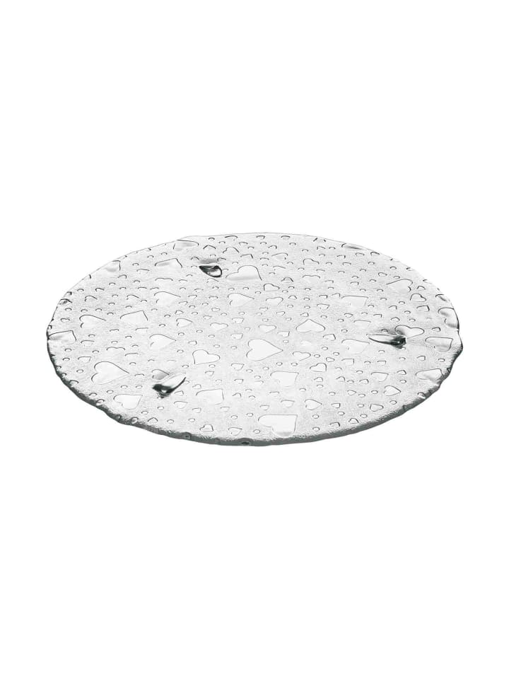 Tortenplatte Heart in Transparent ø 34.0 cm