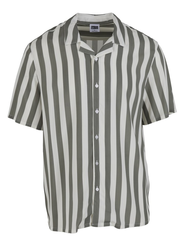 Short Sleeve Shirt in paleolive/offwhite