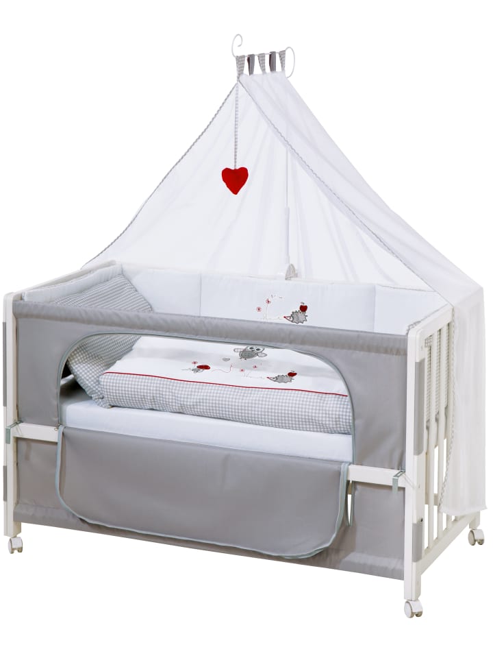 Room Bed Babybett Adam & Eule 60 x 120 cm Beistellbett - weiß