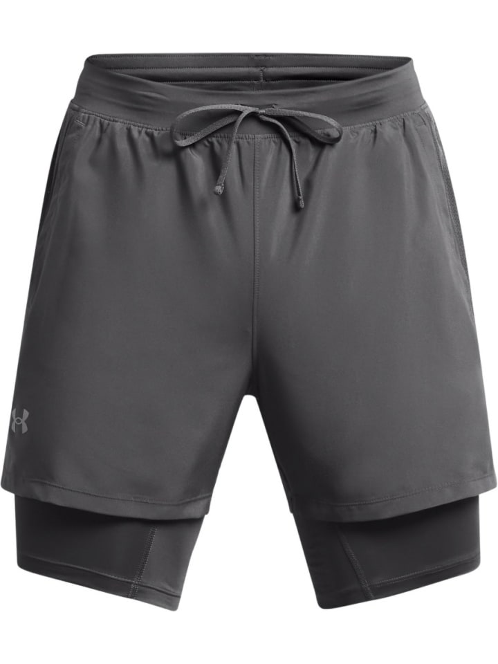 Sportshorts "Ua Launch 5'' 2-In-1 Shorts" in Grau