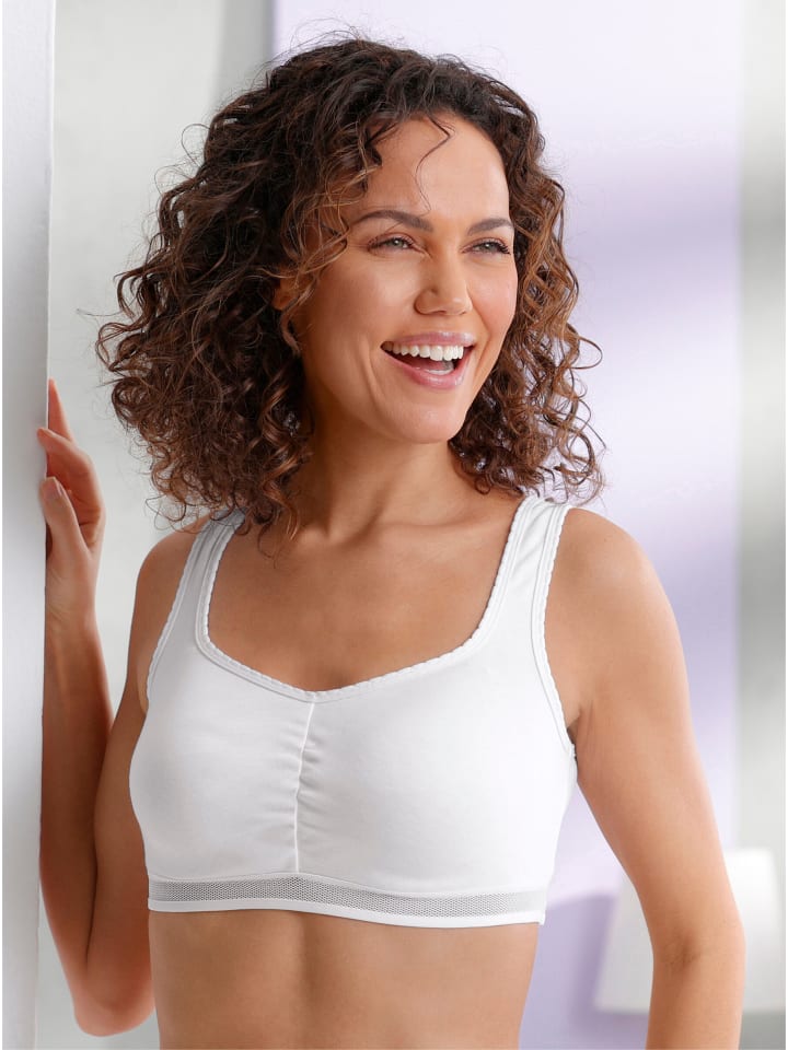 Bustier in 2x weiß