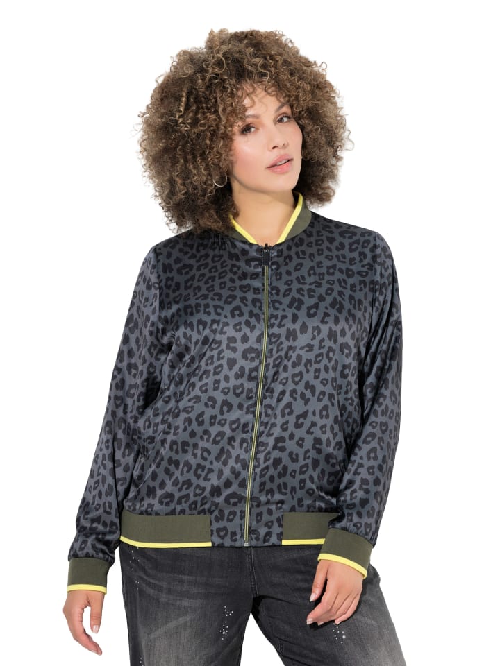 Kurzjacke in olivgrau