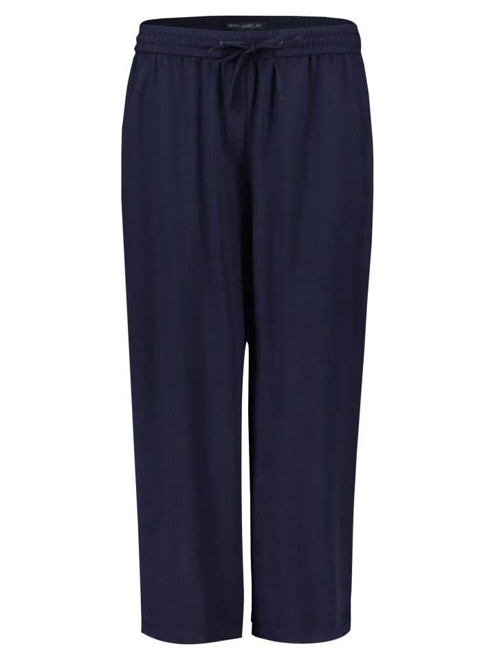 Schlupfhose mit Eingrifftaschen in dunkelblau
