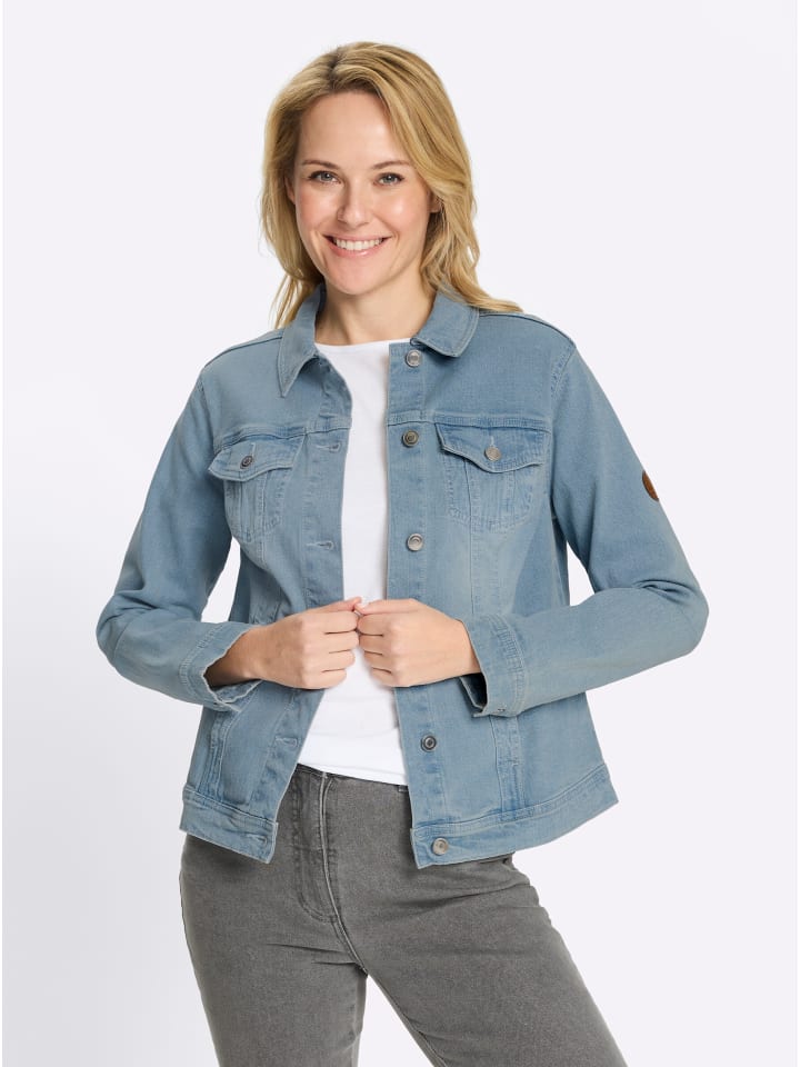 Jeans-Jacke in blue-bleached