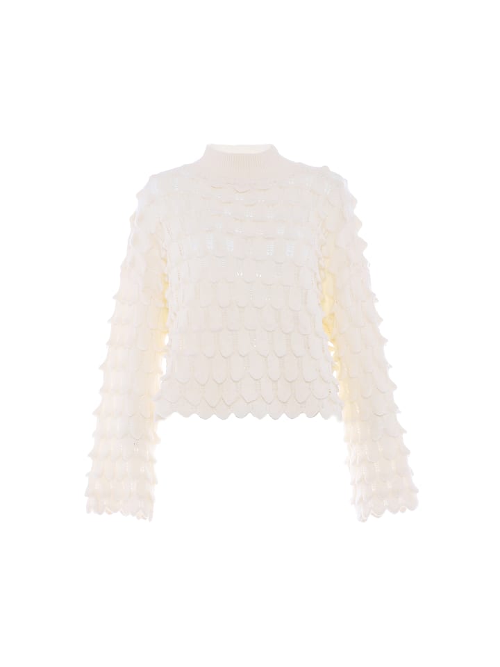Damen Sweater in WOLLWEISS