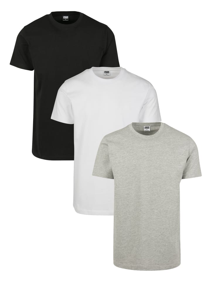 T-Shirt in black/white/grey