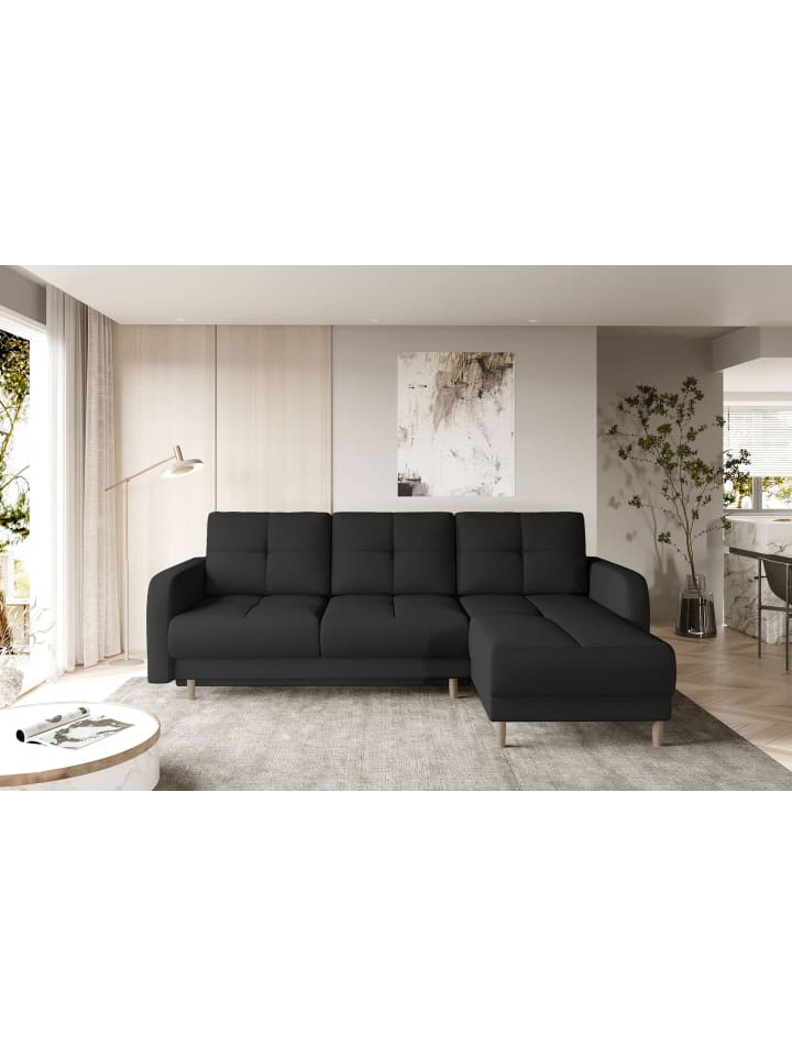 Roxana in Schwarz - (L) 165 x (B) 240 x (H) 90 cm