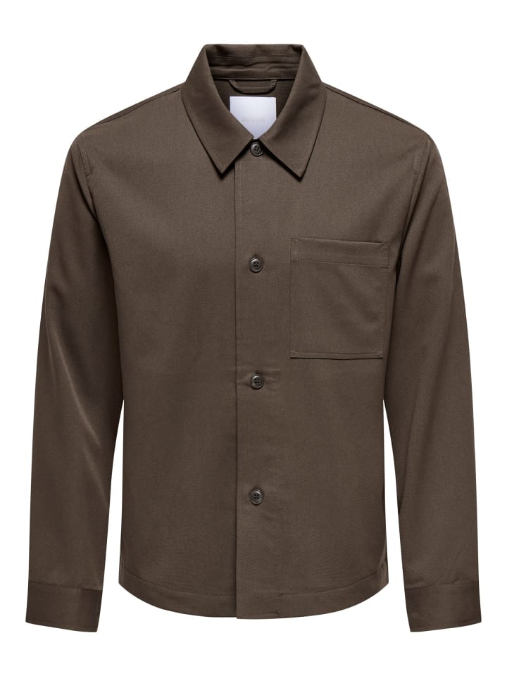 Overshirt in Demitasse