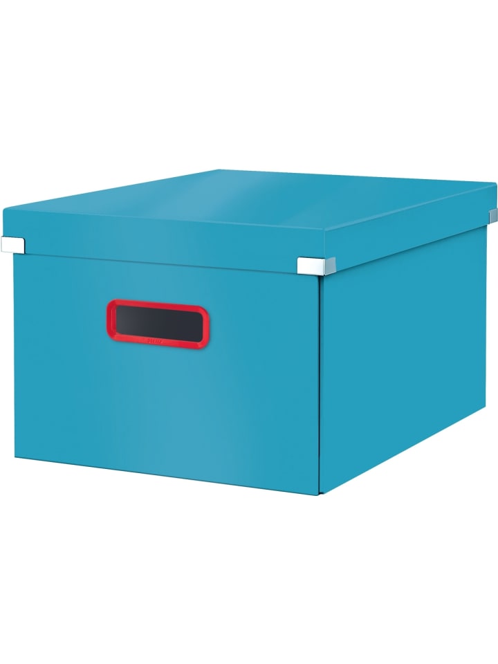 Aufbewahrungsbox Click & Store Cosy mittel Karton blau