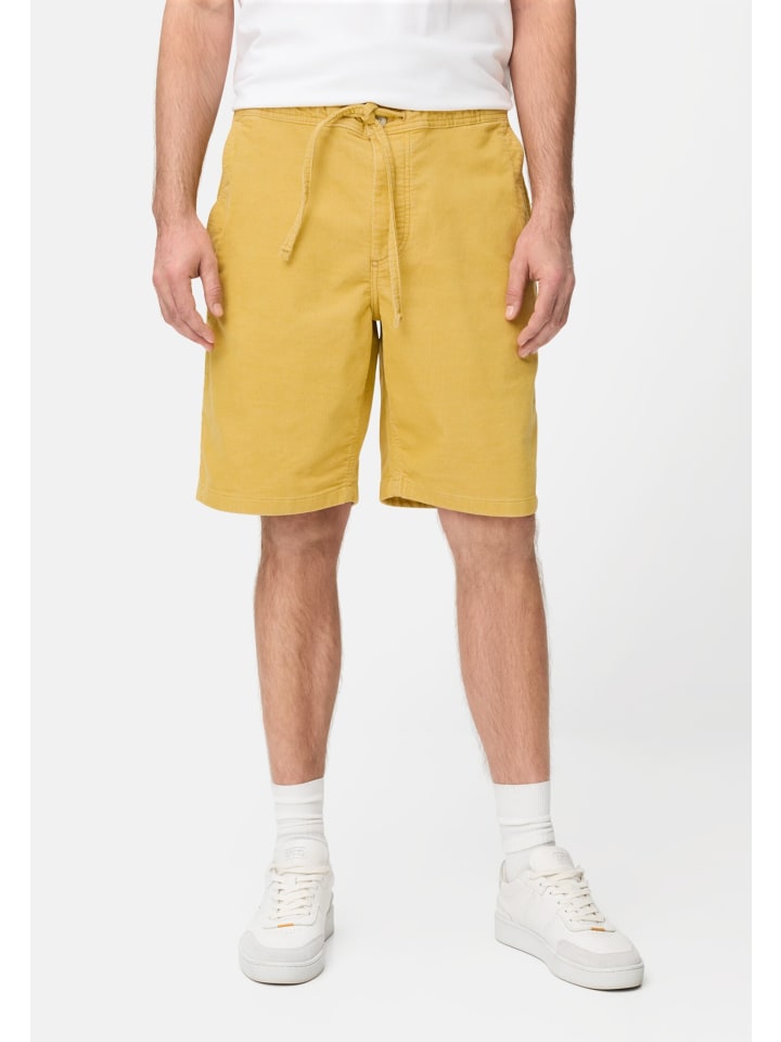 Bermuda Shorts aus Cord im Relaxed Fit in Sonnengelb