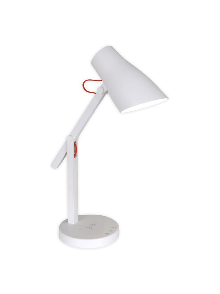 LED Tischleuchte "CLEVER" in weiß - (L)35 cm x (B)15 cm x (H)40 cm - EEK G