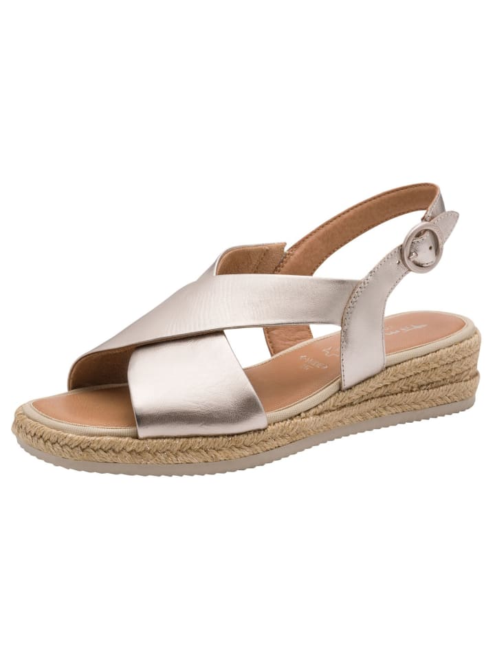 WIDE FIT Sandalette in LT GOLD